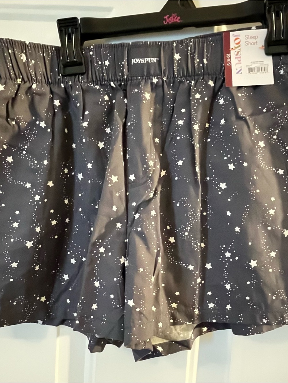 New Joyspun Black Star Print Sleep Shorts